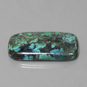 76.94 ct Blue Azurite Stone, Natural Azurite in Cushion Cabochon Shape for Sale