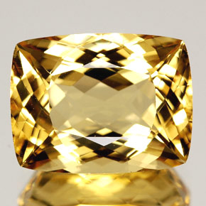 6.89 ct Yellow Beryl Gemstone, Beryl Gem in Cushion-Cut Shape for Sale.