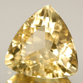 2.71 ct Yellow Beryl Stone, Natural Beryl in Trillion Facet Shape for Sale