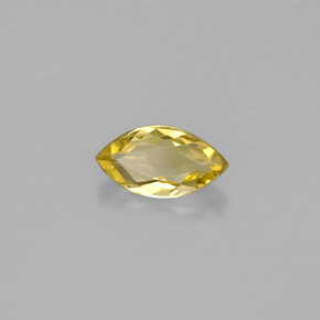 0.51 ct Yellow Beryl Stone, Natural Beryl in Marquise Facet Shape for Sale