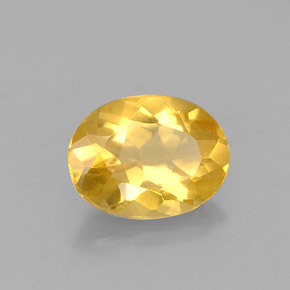0.98 ct Yellow Beryl Stone, Natural Beryl in Oval Facet Shape for Sale