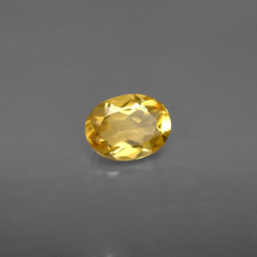 0.95 ct Yellow Beryl Stone, Natural Beryl in Oval Facet Shape for Sale