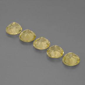 Beryl Gemstone in 5 mm (calibrated) Size for Sale, Beryl Stone in Yellow Golden Color