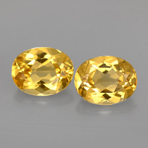 3.57 ct Yellow Beryl Gemstone, Beryl Gem in Oval Facet Shape for Sale.