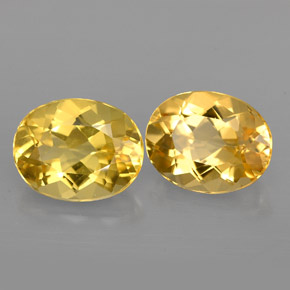 3.56 ct Yellow Beryl Stone, Natural Beryl in Oval Facet Shape for Sale