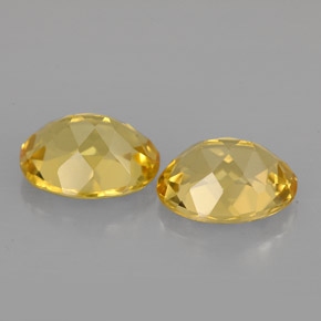 Beryl Gemstone in 9 x 7 mm (calibrated) Size for Sale, Beryl Stone in Yellow Golden Color