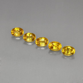 3.99 ct Yellow Beryl Gemstone, Beryl Gem in Oval Facet Shape for Sale.