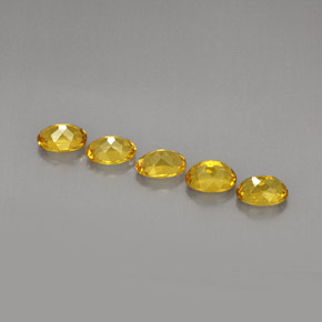 Beryl Gemstone in 7 x 5 mm (calibrated) Size for Sale, Beryl Stone in Yellow Golden Color