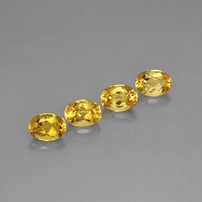 3.31 ct Yellow Beryl Stone, Natural Beryl in Oval Facet Shape for Sale