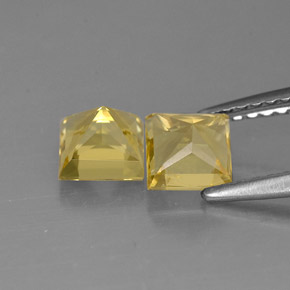 Beryl Gemstone in 4.8 x 4.7 mm Size for Sale, Beryl Stone in Yellow Golden Color