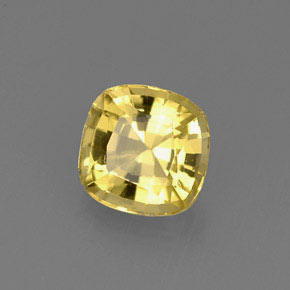 0.74 ct Yellow Beryl Stone, Natural Beryl in Cushion-Cut Shape for Sale