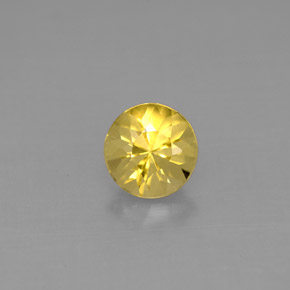 0.73 ct Yellow Beryl Gemstone, Beryl Gem in Diamond-Cut Shape for Sale.