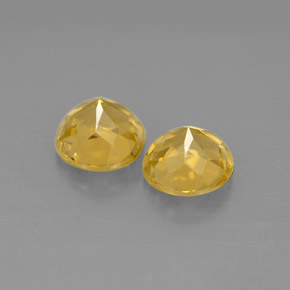 Beryl Gemstone in 6.5 mm (calibrated) Size for Sale, Beryl Stone in Yellow Golden Color