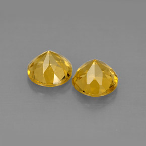 Beryl Gemstone in 6.5 mm (calibrated) Size for Sale, Beryl Stone in Yellow Golden Color