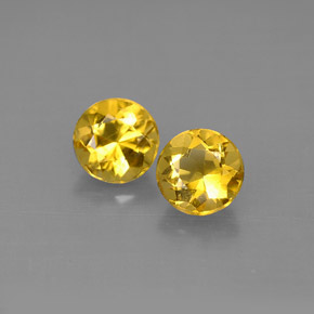 1.22 ct Yellow Beryl Gemstone, Beryl Gem in Round Facet Shape for Sale.