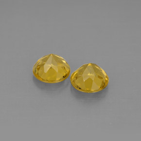 Beryl Gemstone in 5.5 mm Size for Sale, Beryl Stone in Yellow Golden Color