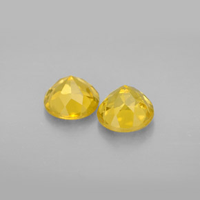 Beryl Gemstone in 6.5 mm (calibrated) Size for Sale, Beryl Stone in Yellow Golden Color
