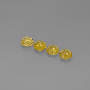 Beryl Gemstone in 5.5 mm Size for Sale, Beryl Stone in Yellow Golden Color