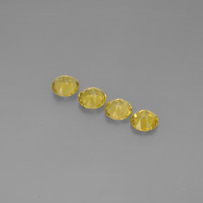 Beryl Gemstone in 6 mm (calibrated) Size for Sale, Beryl Stone in Yellow Golden Color