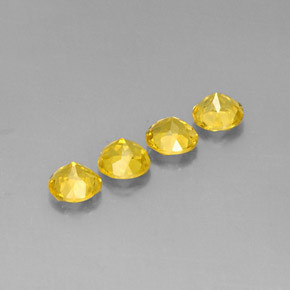 Beryl Gemstone in 6 mm (calibrated) Size for Sale, Beryl Stone in Yellow Golden Color