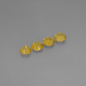 Beryl Gemstone in 6 mm (calibrated) Size for Sale, Beryl Stone in Yellow Golden Color