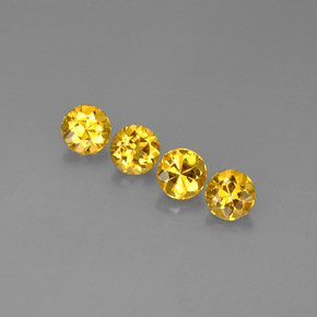 3.10 ct Yellow Beryl Gemstone, Beryl Gem in Round Facet Shape for Sale.