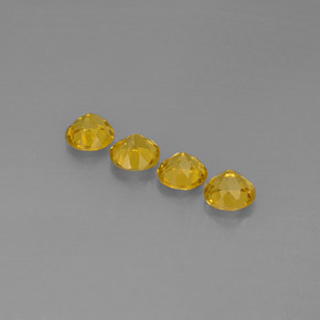 Beryl Gemstone in 6 mm (calibrated) Size for Sale, Beryl Stone in Yellow Golden Color