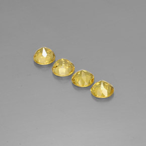 Beryl Gemstone in 6 mm (calibrated) Size for Sale, Beryl Stone in Yellow Golden Color