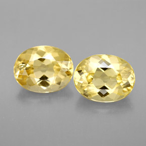 3.35 ct Yellow Beryl Gemstone, Beryl Gem in Oval Facet Shape for Sale.