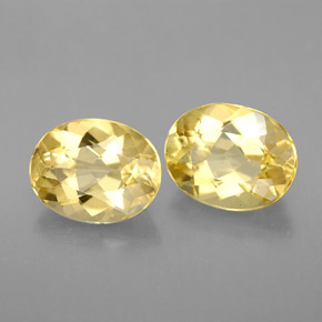 3.35 ct Yellow Beryl Stone, Natural Beryl in Oval Facet Shape for Sale