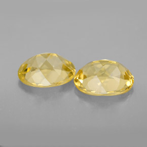 Beryl Gemstone in 9 x 7 mm (calibrated) Size for Sale, Beryl Stone in Yellow Golden Color