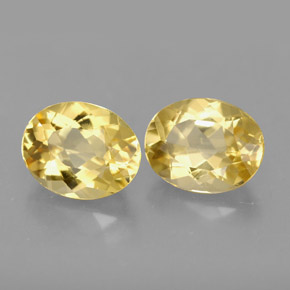 3.12 ct Yellow Beryl Stone, Natural Beryl in Oval Facet Shape for Sale