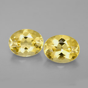 3.23 ct Yellow Beryl Gemstone, Beryl Gem in Oval Facet Shape for Sale.