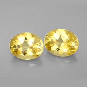 3.23 ct Yellow Beryl Stone, Natural Beryl in Oval Facet Shape for Sale