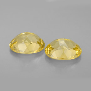 Beryl Gemstone in 9 x 7 mm (calibrated) Size for Sale, Beryl Stone in Yellow Golden Color