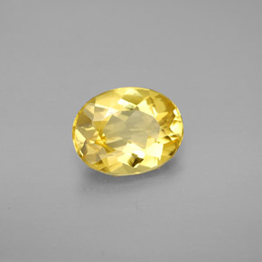 1.50 ct Yellow Beryl Stone, Natural Beryl in Oval Facet Shape for Sale