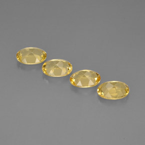 Beryl Gemstone in 8 x 6 mm (calibrated) Size for Sale, Beryl Stone in Yellow Golden Color