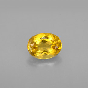 1.21 ct Yellow Beryl Gemstone, Beryl Gem in Oval Facet Shape for Sale.