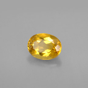 1.21 ct Yellow Beryl Stone, Natural Beryl in Oval Facet Shape for Sale