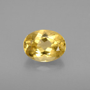 1.11 ct Yellow Beryl Gemstone, Beryl Gem in Oval Facet Shape for Sale.