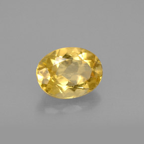 1.11 ct Yellow Beryl Stone, Natural Beryl in Oval Facet Shape for Sale