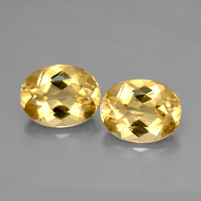 3.47 ct Yellow Beryl Gemstone, Beryl Gem in Oval Facet Shape for Sale.