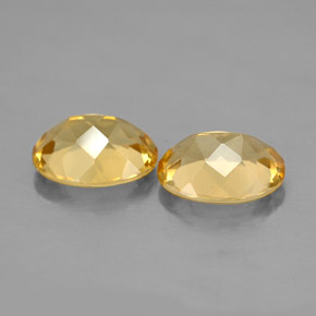 Beryl Gemstone in 9 x 7 mm (calibrated) Size for Sale, Beryl Stone in Yellow Golden Color