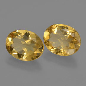 5.75 ct Gold Beryl Stone, Natural Beryl in Oval Facet Shape for Sale