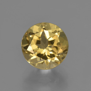 2.03 ct Gold Beryl Gemstone, Beryl Gem in Round Facet Shape for Sale.