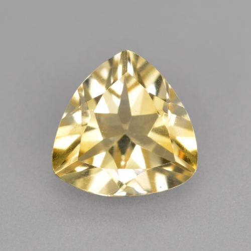 1.56 ct Golden Beryl Gemstone, Beryl Gem in Trillion Facet Shape for Sale.