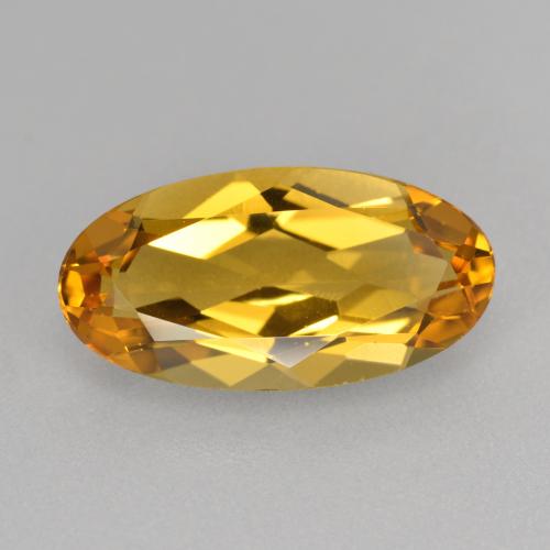 3.10 ct Golden Beryl Gemstone, Beryl Gem in Oval Facet Shape for Sale.