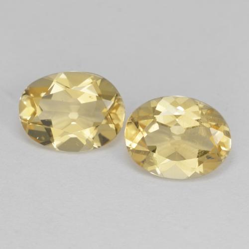 Amarillo dijón Berilo Gema - 1.7ct Forma ovalada (ID: 574616)