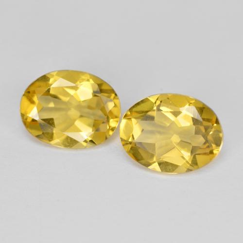 Deep Yellow Beryl Gem - 1.6ct Oval Facet (ID: 574759)