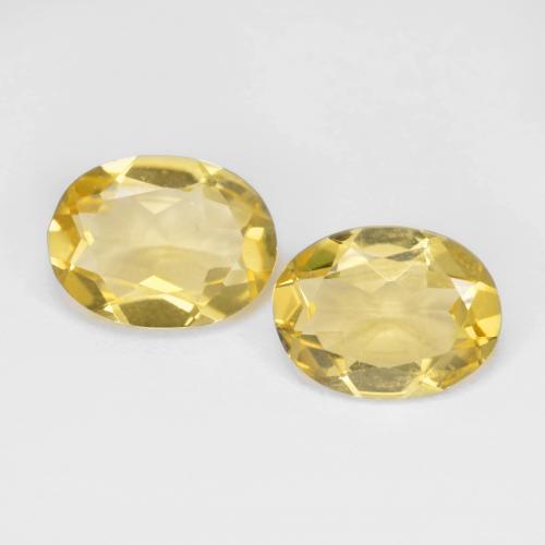 Honey Yellow Beryl Gem - 1.5ct Oval Facet (ID: 574766)